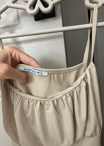 Bej Askılı Kadın Mayo - Görsel 3