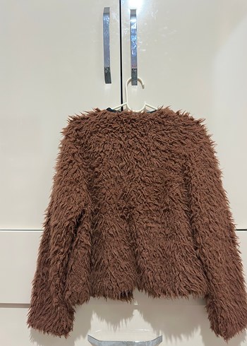 Kahverengi Deri Kürklü Ceket - Görsel 3