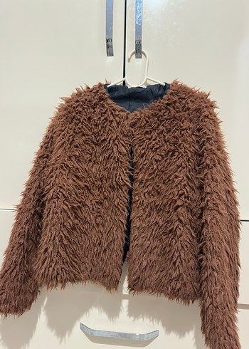 Kahverengi Deri Kürklü Ceket - Görsel 2