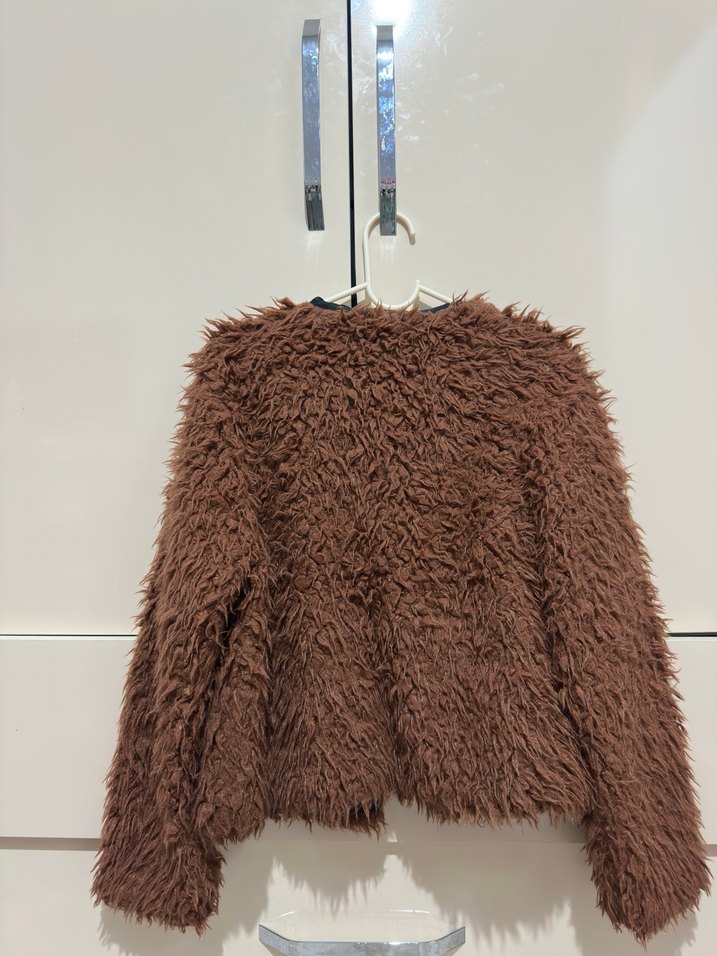 Kahverengi Deri Kürklü Ceket - Görsel 3