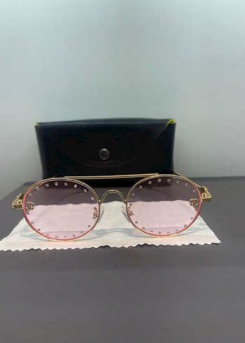 Chanel Pullu Pembe Yuvarlak Kadın Güneş Gözlüğü