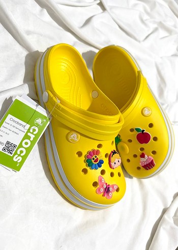 36 Beden Sarı Crocs Kadın Terlik