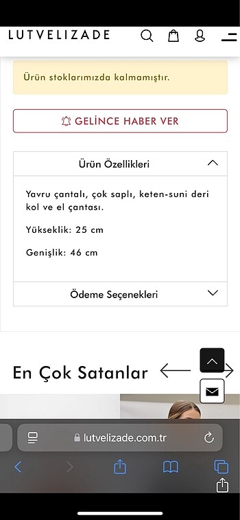  Beden LUTVELİZADE KETEN SİYAH-BEJ ÇANTA