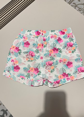 Çiçek Desenli Renkli Kız Şortu - Görsel 2