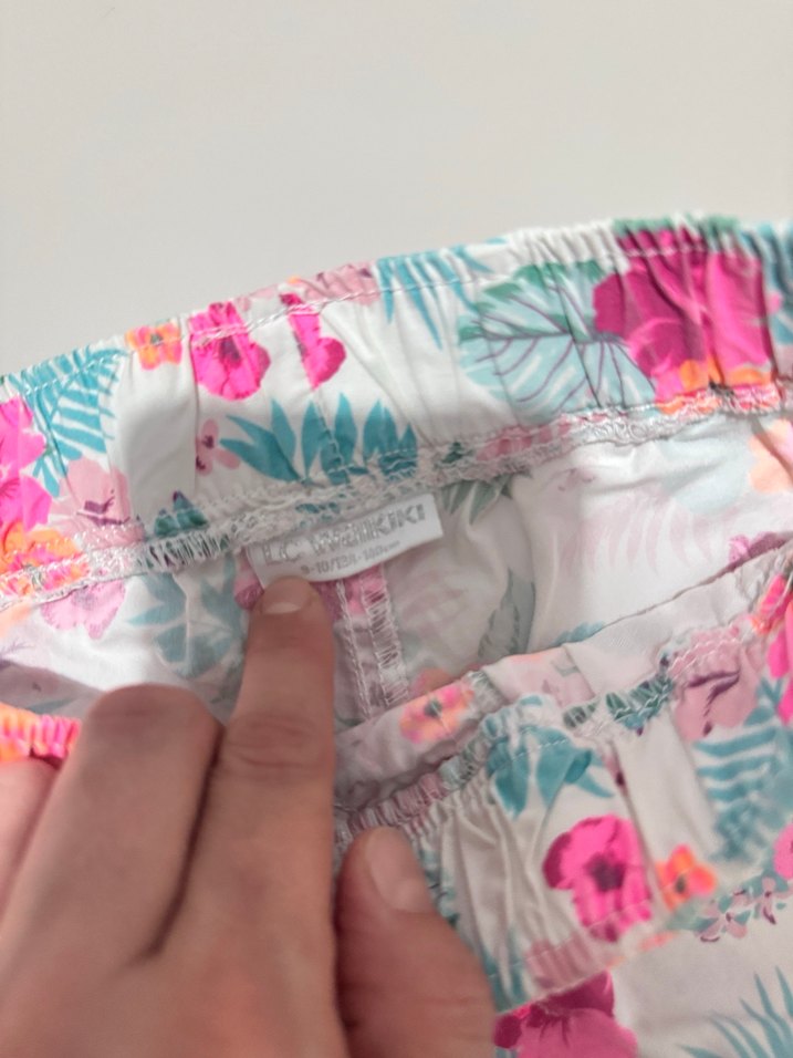 Çiçek Desenli Renkli Kız Şortu - Görsel 4