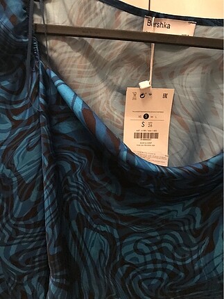 s Beden mavi Renk Bershka üst