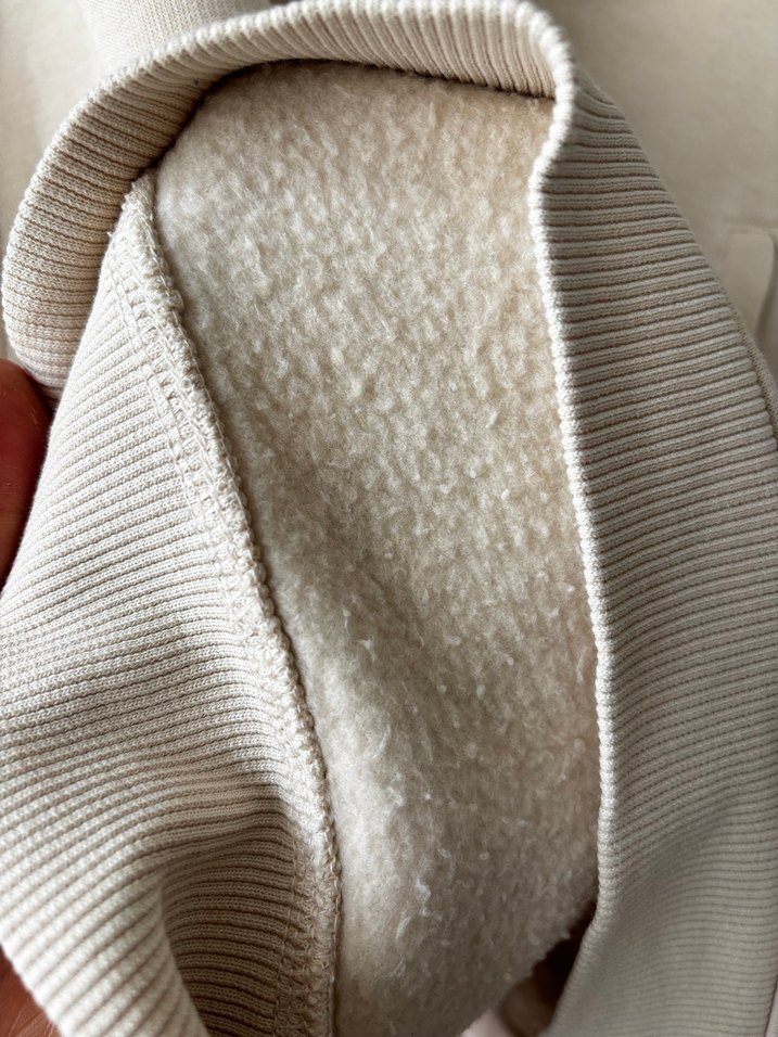 Bej Kadın Kapüşonlu Sweatshirt - Görsel 4