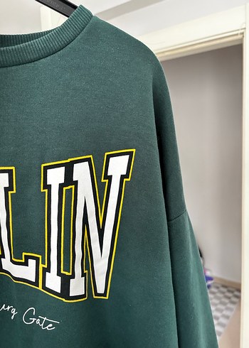 Yeşil Baskılı Kadın Sweatshirt - Görsel 4