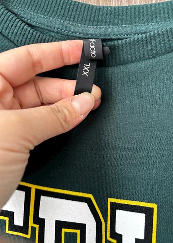 Yeşil Baskılı Kadın Sweatshirt - Görsel 2