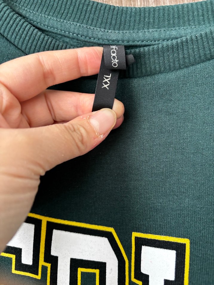 Yeşil Baskılı Kadın Sweatshirt - Görsel 2