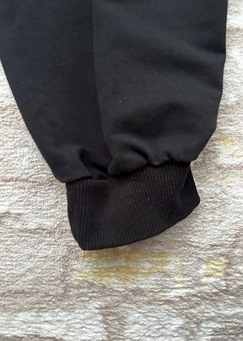 Siyah Rahat Kesim Kadın Eşofman Altı - Görsel 2