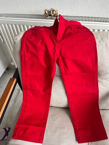 Kırmızı erkek çocuk pantolon