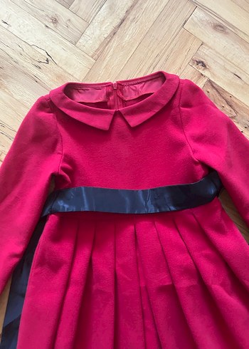 Kırmızı uzun özel dikim elbise - Görsel 2