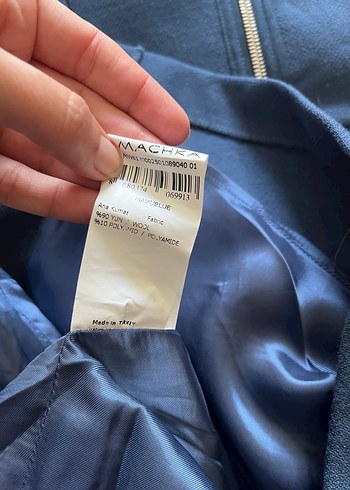 Machka Mavi Midi Kalem Elbise - Görsel 4