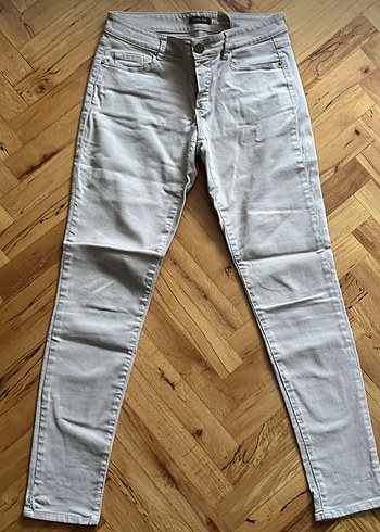 Massimo Dutti Bej Slimfit Pantolon