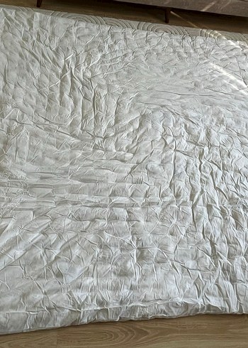 Beyaz Düz Yatak Örtüsü - Görsel 3