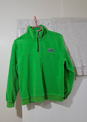 s Beden yeşil Renk Yeşil Yüksek Yaka Kadın Sweatshirt
