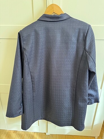 36 Beden Fahhar Lacivert dokulu blazer