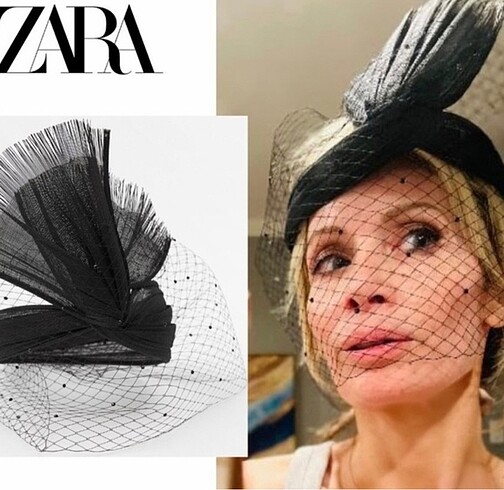  Beden siyah Renk Zara saç aksesuarı