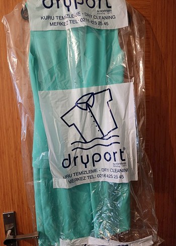 Turkuaz Midi Drapeli Kadın Abiye Elbise - Görsel 2