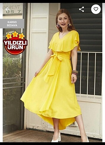 Sarı elbise