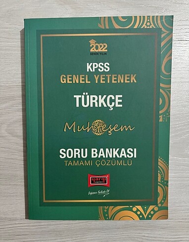Yargı yayınları 2022 KPSS Türkçe soru bankası