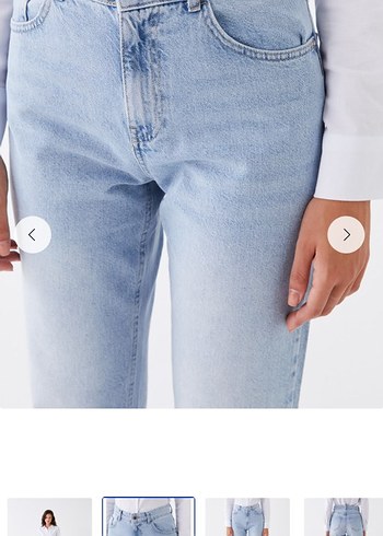 28 Beden Mavi Kadın Regular Fit Midi Kot Pantolon