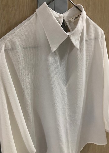 Beyaz Kadın Gömlek - Görsel 3