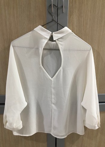 Beyaz Kadın Gömlek - Görsel 5