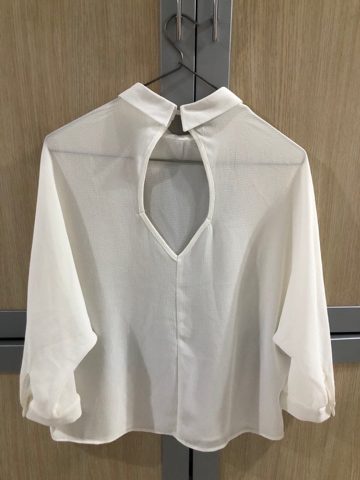 Beyaz Kadın Gömlek - Görsel 5