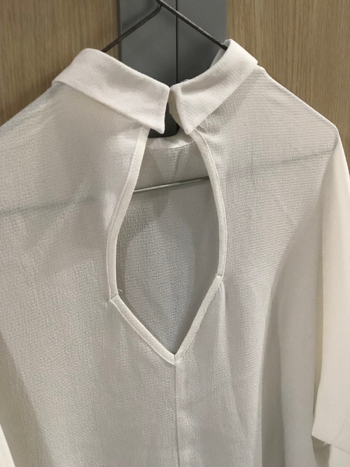 Beyaz Kadın Gömlek - Görsel 4