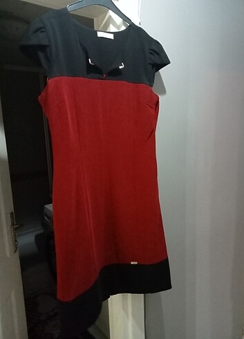 Bordo elbise 