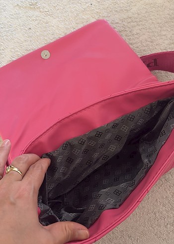 Pembe Fermuarlı Kadın Çanta - Görsel 2