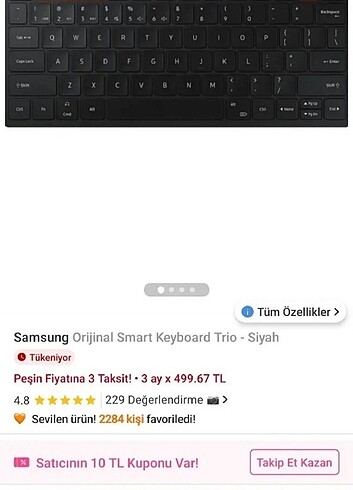Samsung orjinal klavye kablosuz Bluetooth  - Görsel 5