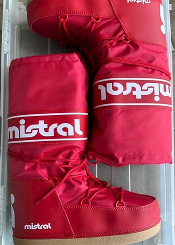 Mistral Kırmızı Kadın Spor Dolgu Topuk Bot