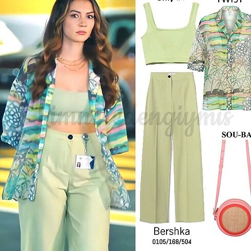 Mint yeşili palazzo pantolon