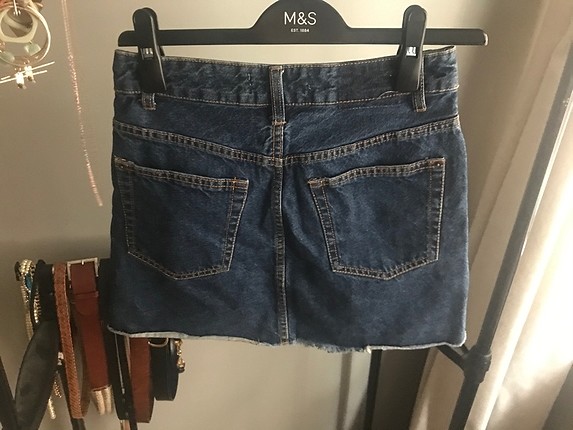 34 Beden lacivert Renk Kot etek