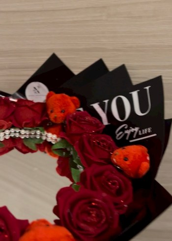 Ayıcıklı aynalı buket - Görsel 2