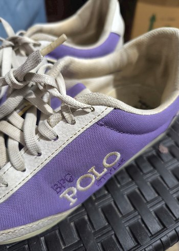 37 Beden mor Renk Mor Kadın Spor Ayakkabı Velcro Detaylı