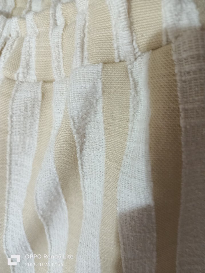 Bej cocuk Keten Pilili Normal Boy Pantolon - Görsel 3