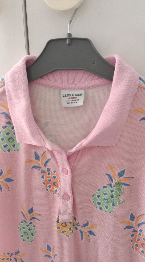 Pembe Desenli Kız Çocuk Kısa Kollu Elbise - Görsel 2