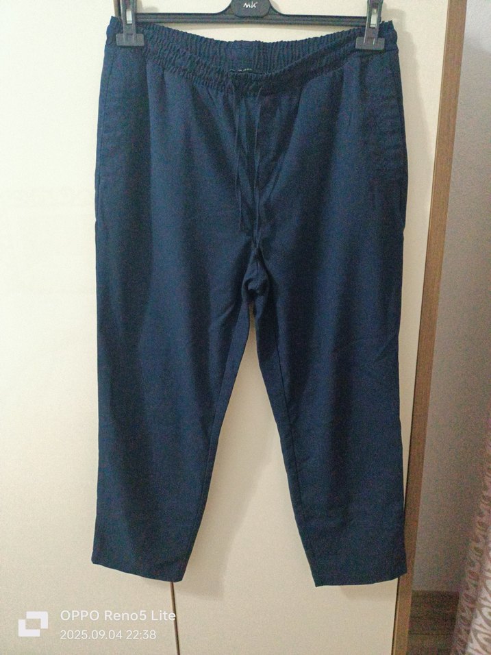 Lacivert Rahat Kesim Kadın Kot Pantolon - Görsel 5