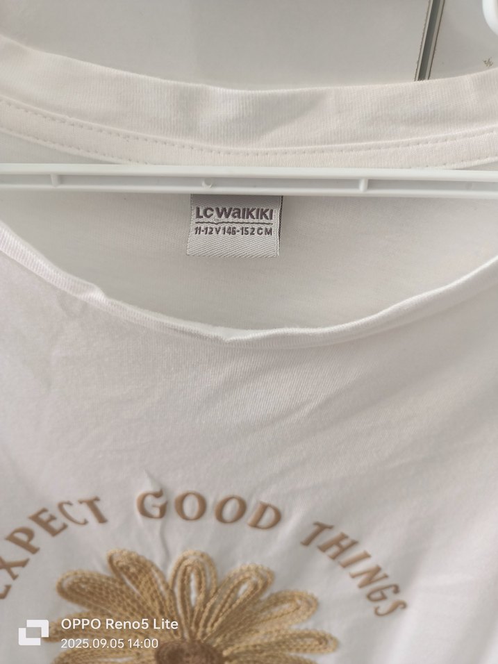 Beyaz Baskılı cocuk Tişört - Görsel 5