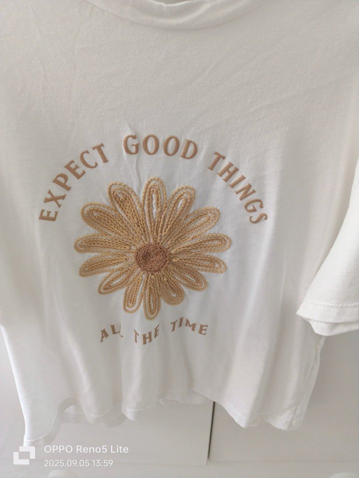 Beyaz Baskılı cocuk Tişört - Görsel 4