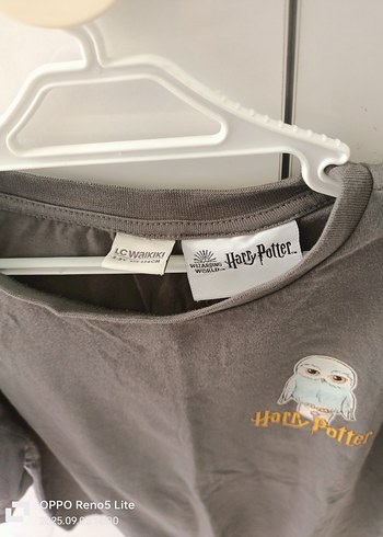 Kız Çocuk Gri Harry Potter Baskılı Tişört - Görsel 8