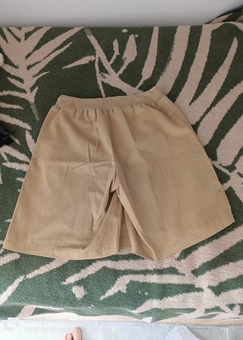 Bej Kız Çocuk Salaş Drapeli Etek okul etegi - Görsel 5