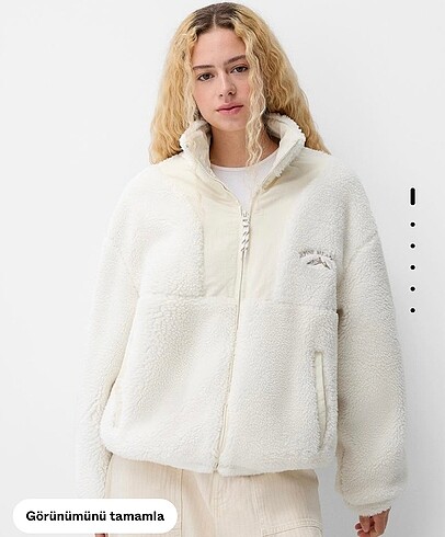 Bershka yünlü mont