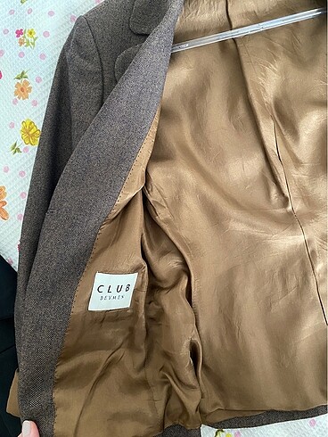 s Beden kahverengi Renk Beymen club blazer ceket
