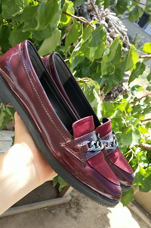 bordo ayakkabı