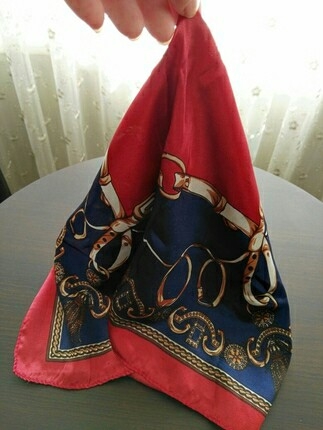 diğer Beden kırmızı Renk Desenli fular